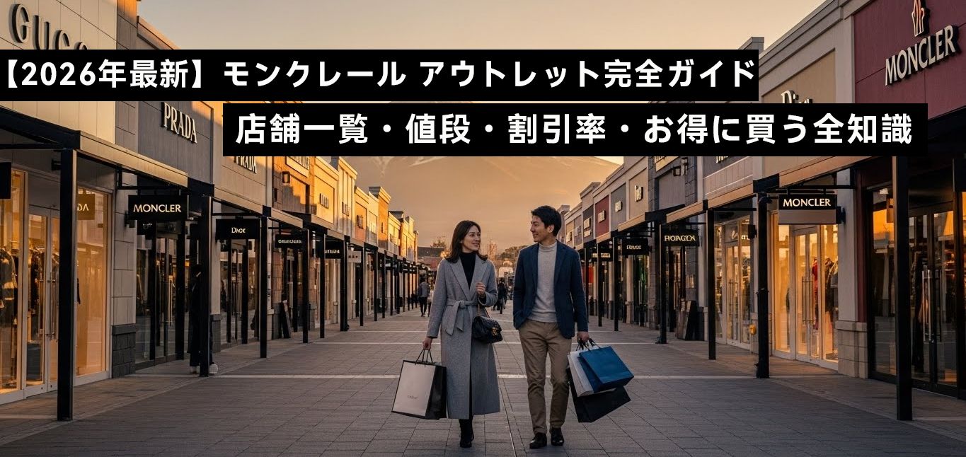 【2026年最新】モンクレール アウトレット完全ガイド店舗一覧・値段・割引率・お得に買う全知識