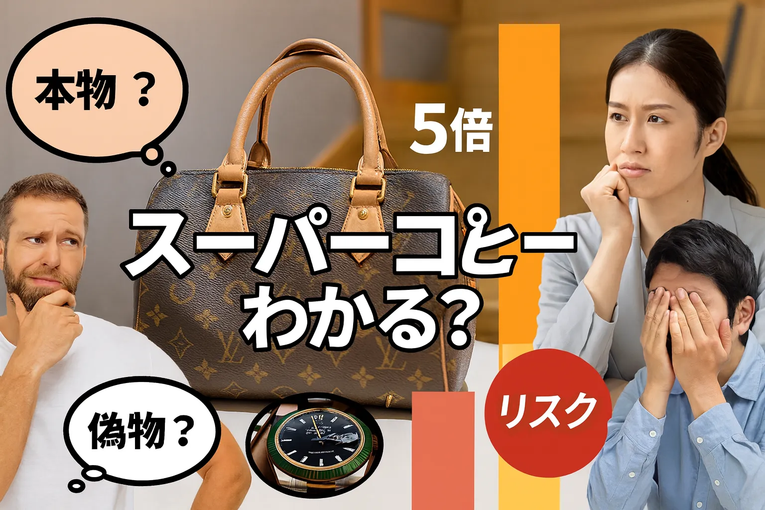 スーパーコピーは「わかる？ わからない？」本物との違い・周りの目・リスクと上手な向き合い方