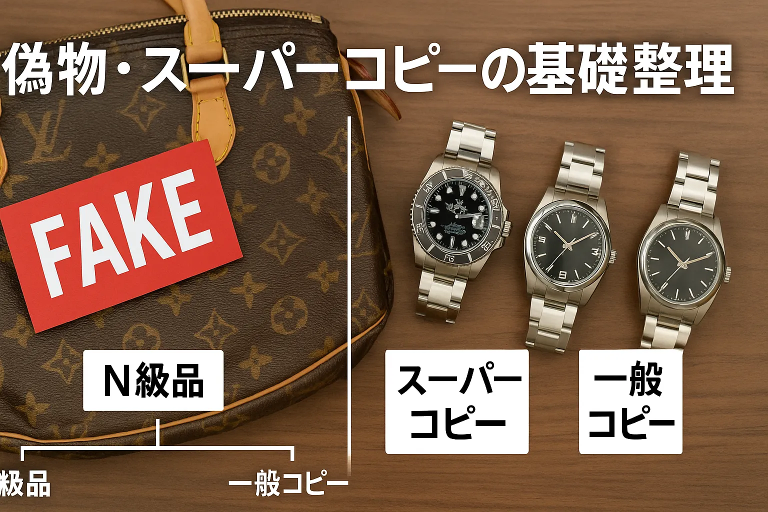 2. 偽物・スーパーコピーの基礎整理｜N級品・S級品・一般コピーの違い.webp