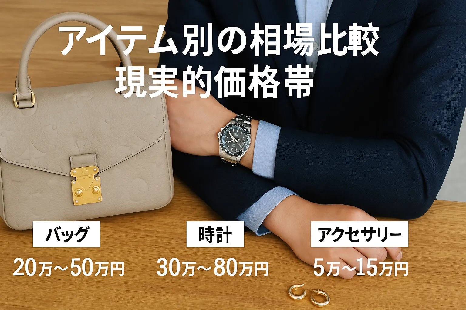 3. アイテム別の相場比較｜バッグ・時計・アクセサリーの現実的価格帯.webp