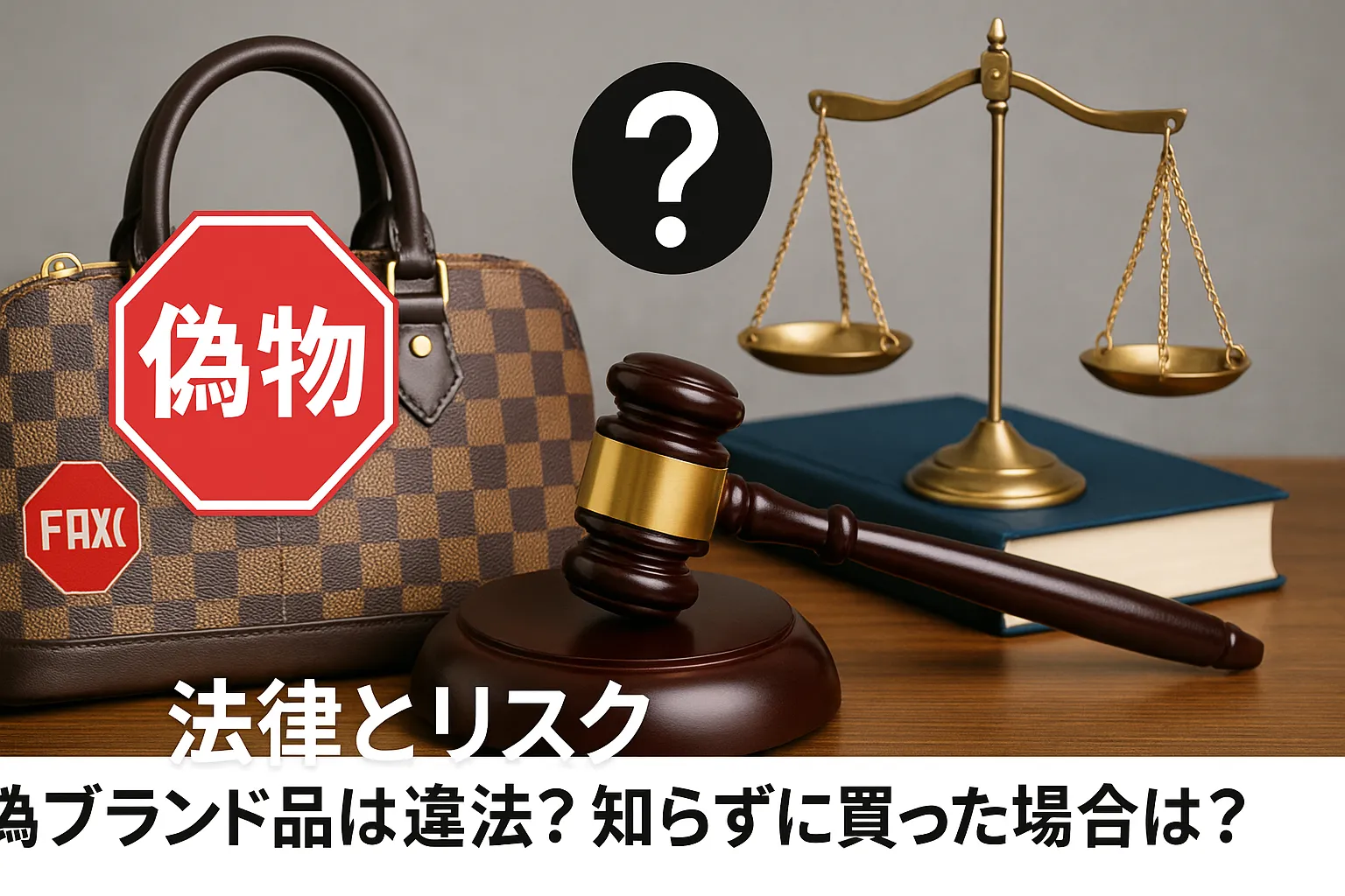 5. 法律とリスク｜偽ブランド品は違法？知らずに買った場合は？.webp
