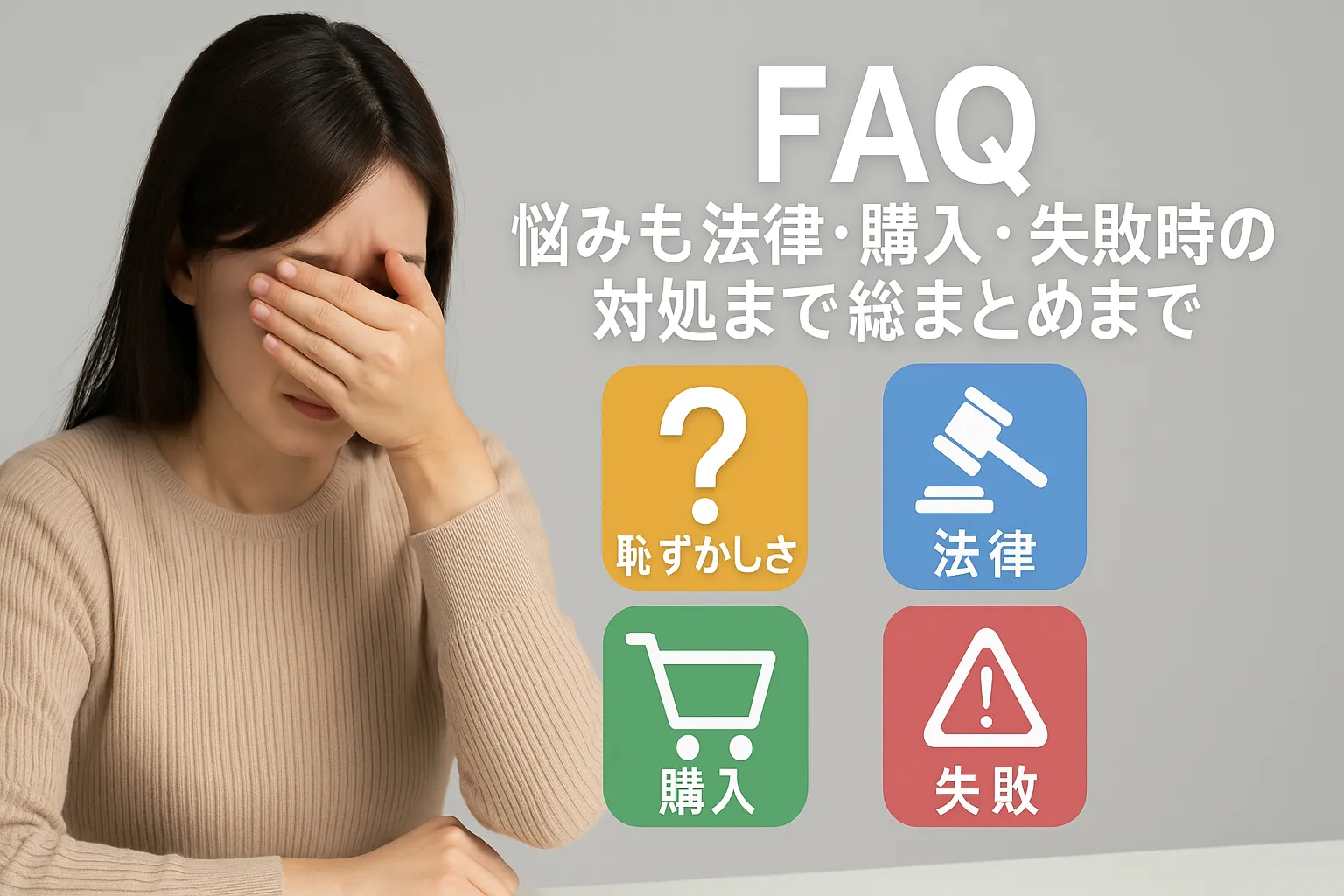 9. FAQ｜恥ずかしさ・法律・購入・失敗時の対処まで総まとめ.webp
