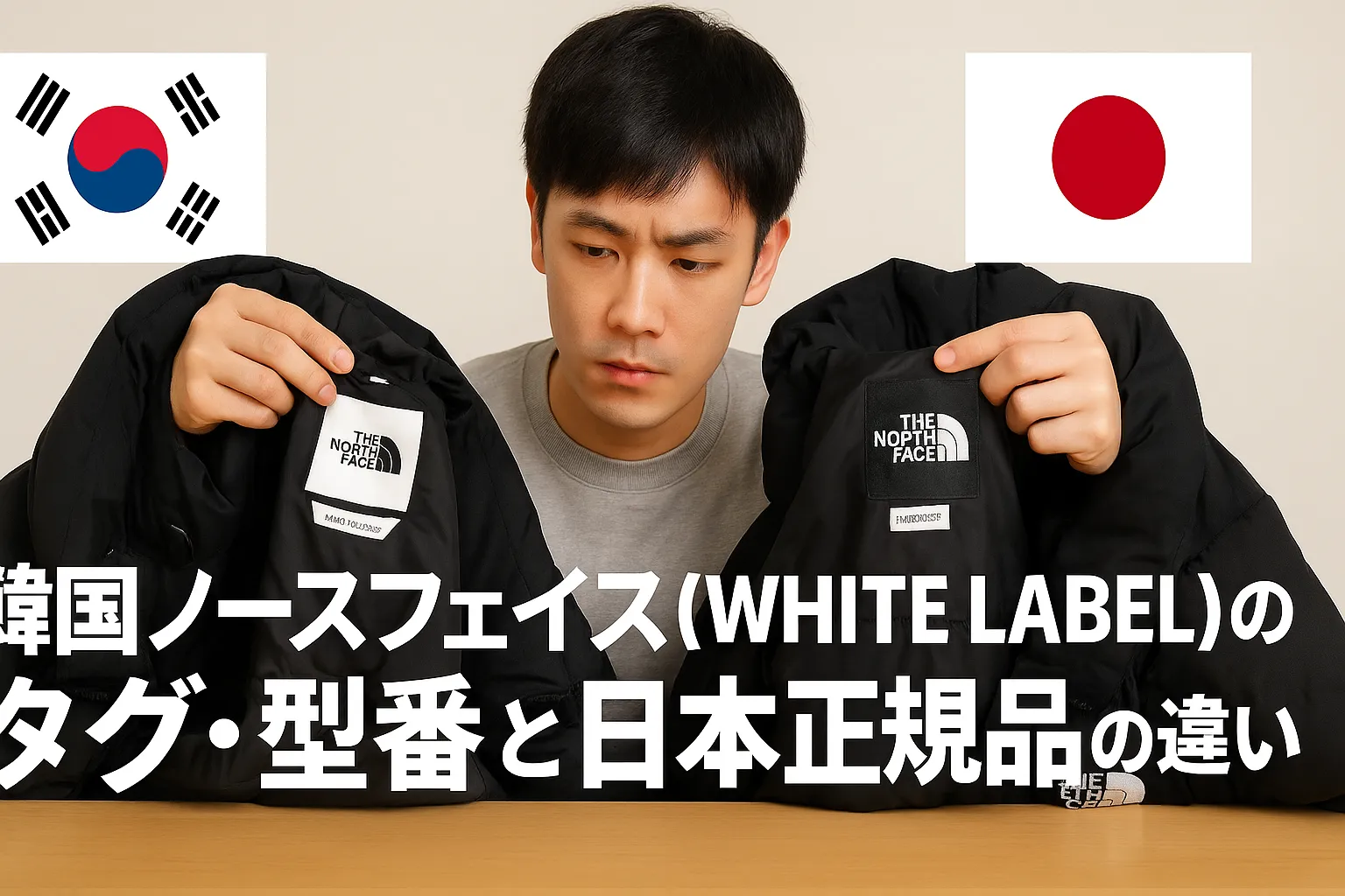 6. 韓国ノースフェイス（WHITE LABEL）のタグ・型番と日本正規品の違い.webp