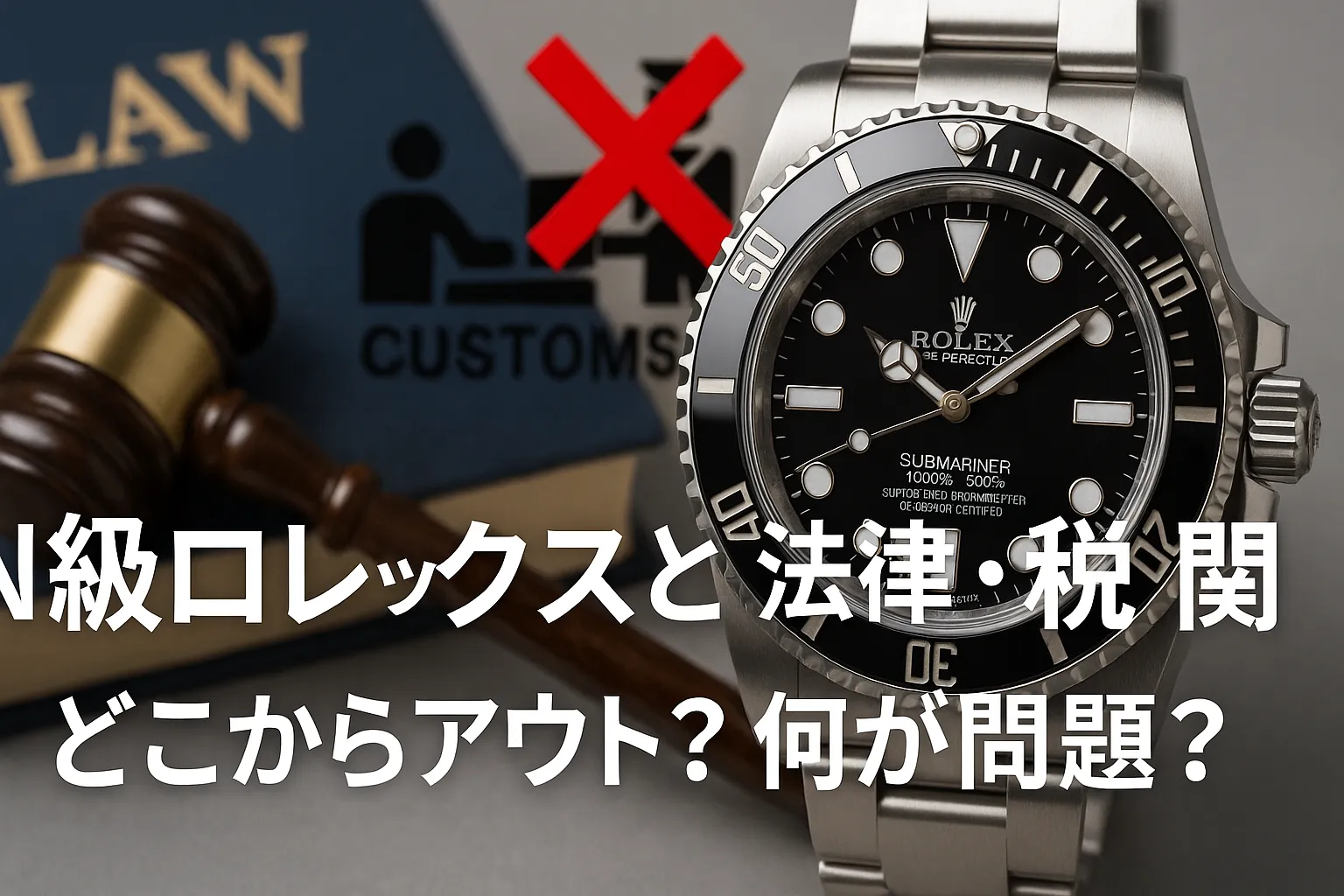 7. N級ロレックスと法律・税関｜どこからアウト？何が問題？.webp