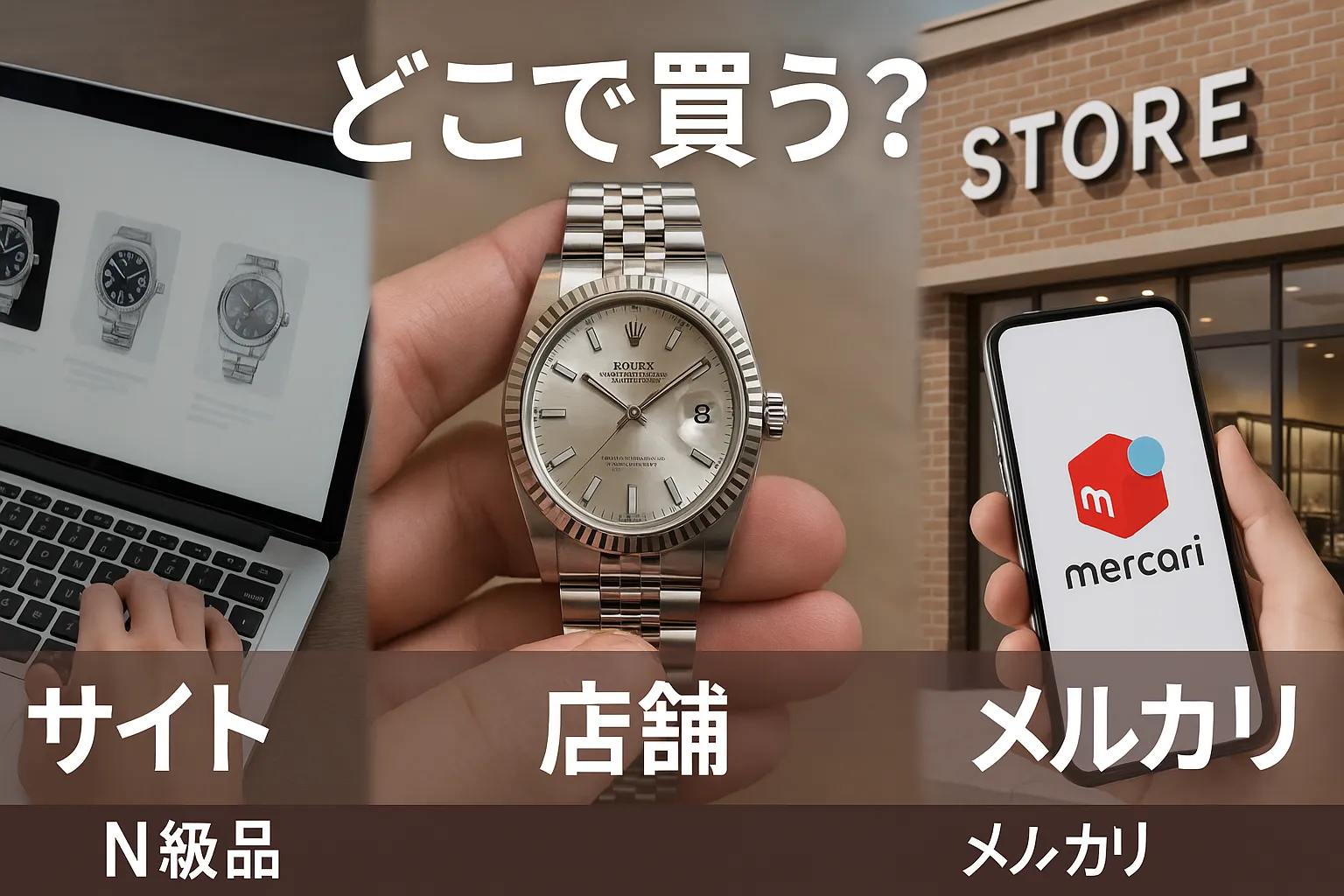 6. どこで買う？N級品サイト・店舗・メルカリのメリットと危険性.webp