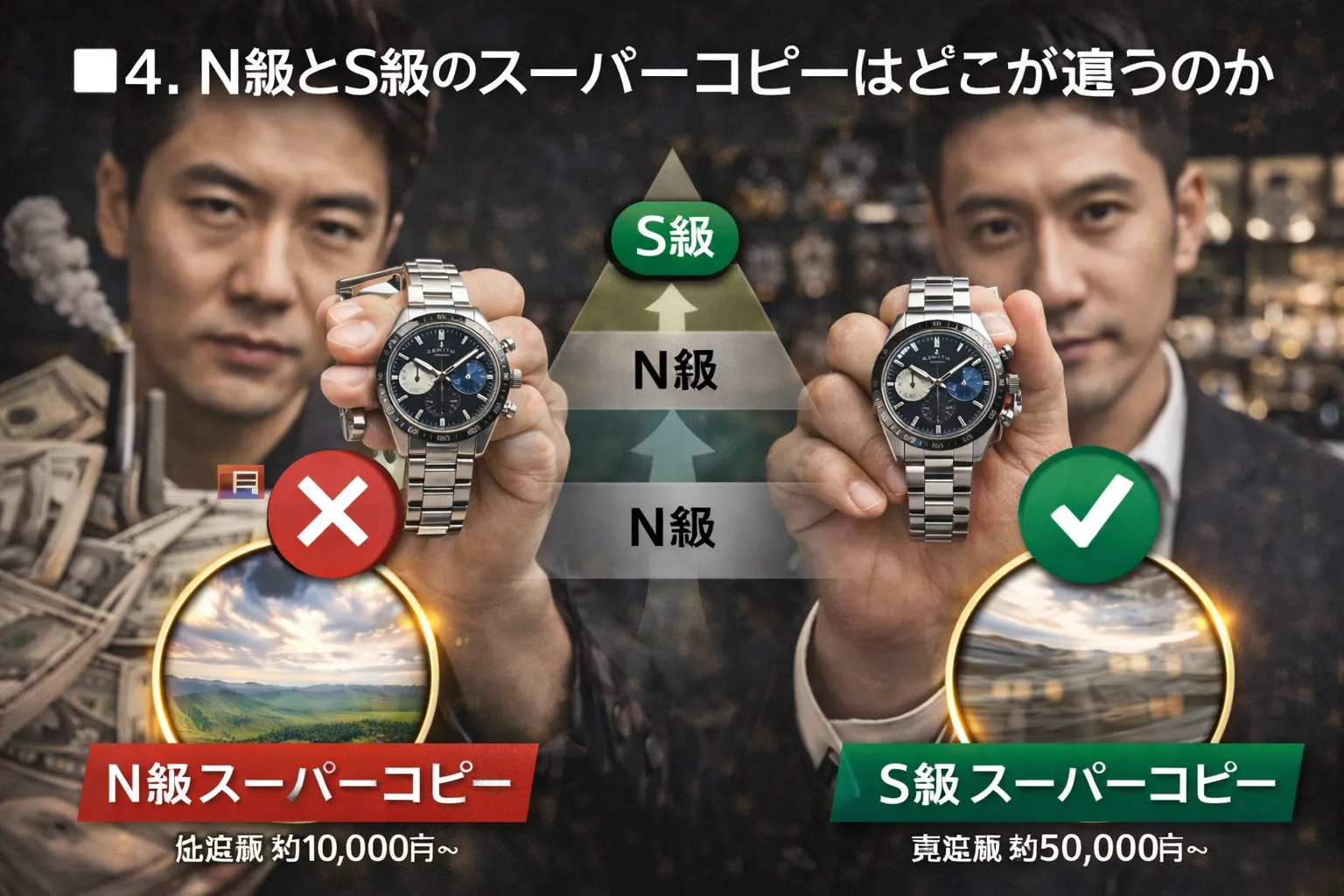 4. N級とS級のスーパーコピーはどこが違うのか.webp