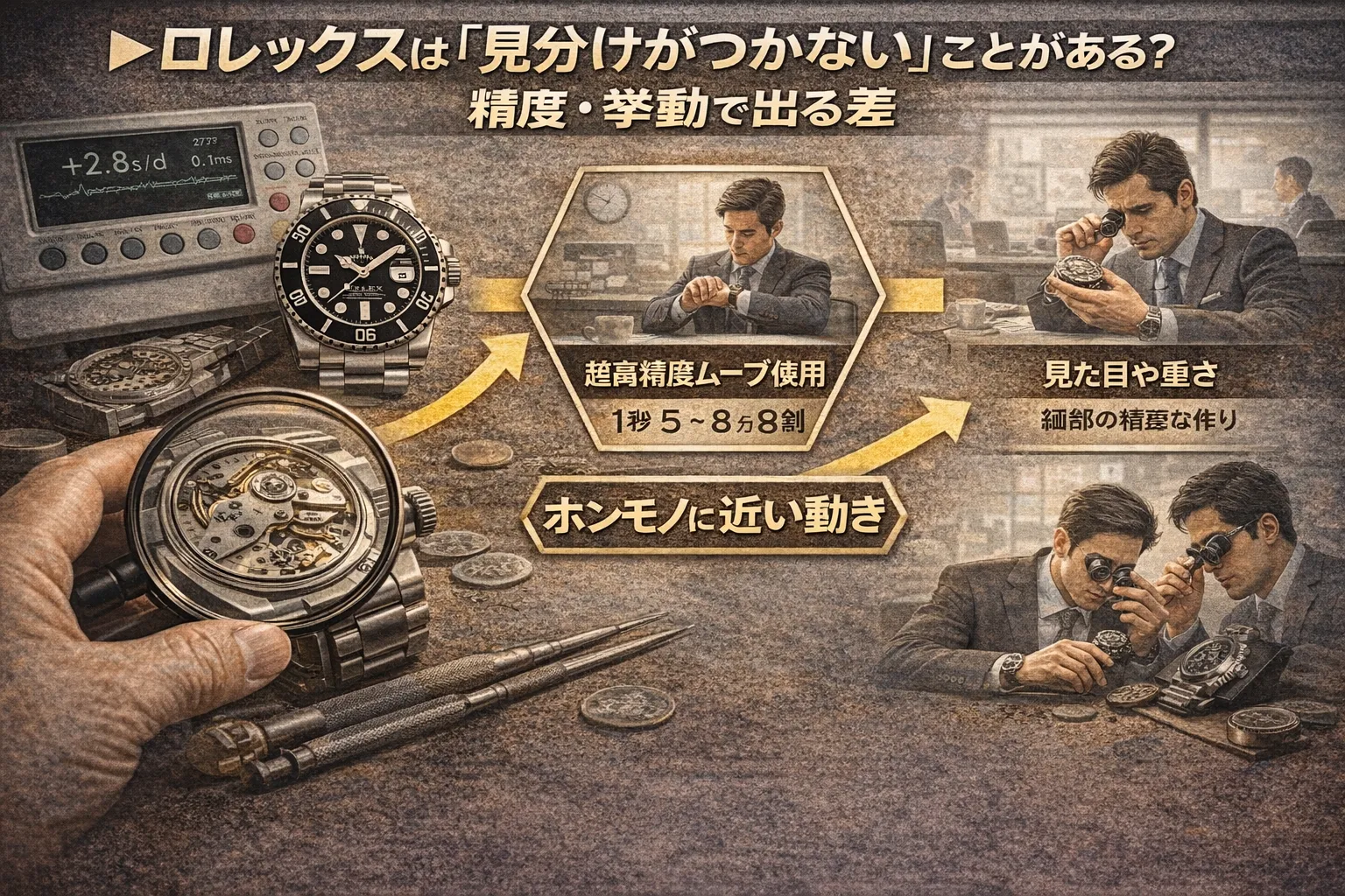 6. ロレックスは「見分けがつかない」ことがある？精度・挙動で出る差.webp