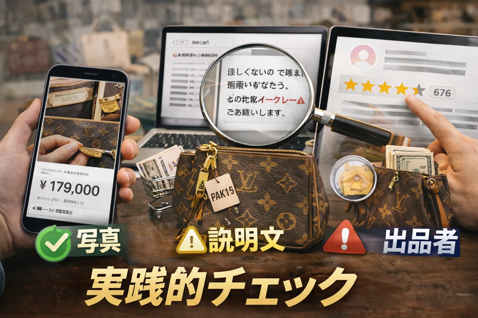 3. 買う前にできる実践的チェック｜写真・説明文・出品者」は危険信号？価格から読む判断軸.webp