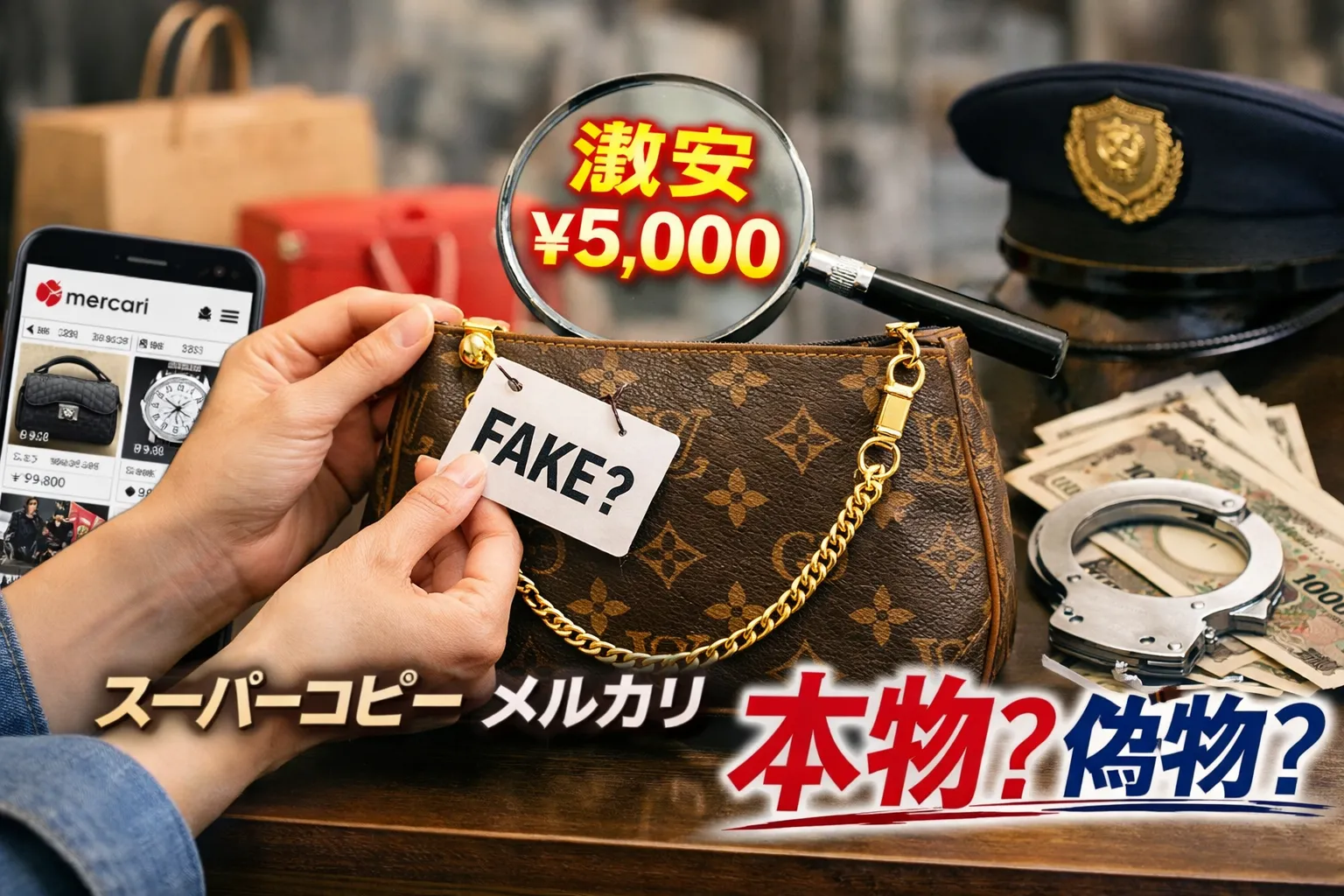 メルカリで「スーパーコピー？」と疑ったときに読む完全ガイド｜見極め・通報・返品・警察対応までの現実的判断【2026年最新版】