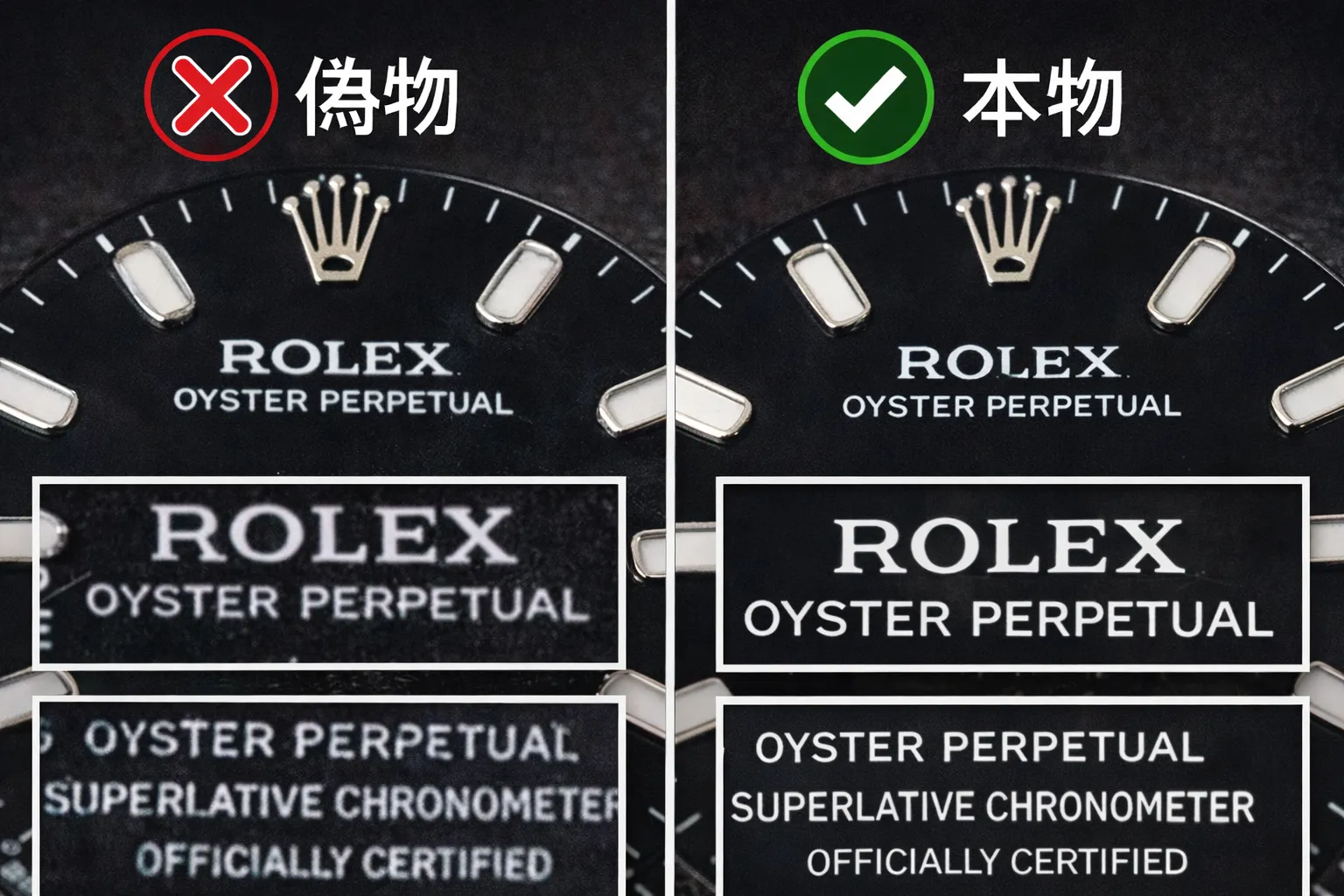 2.4 ポイント4：文字盤のロゴ・刻印の精巧さ.webp