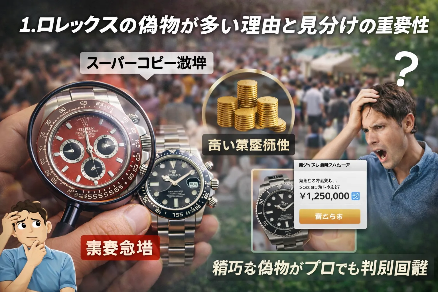 1. ロレックスの偽物が多い理由と見分けの重要性.webp