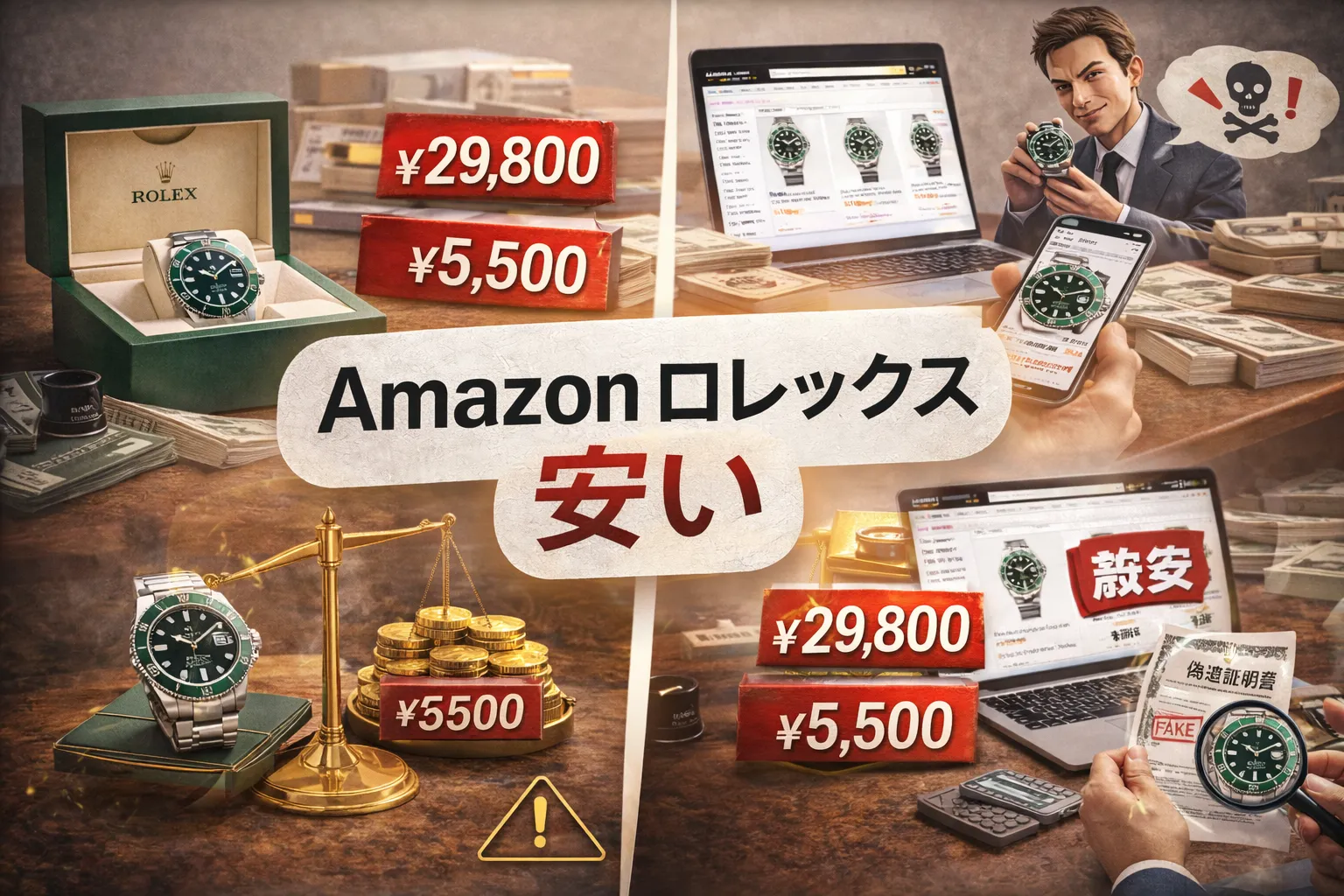 Amazonで「安いロレックス」を見かけた人が最初に確認すべき現実と判断軸