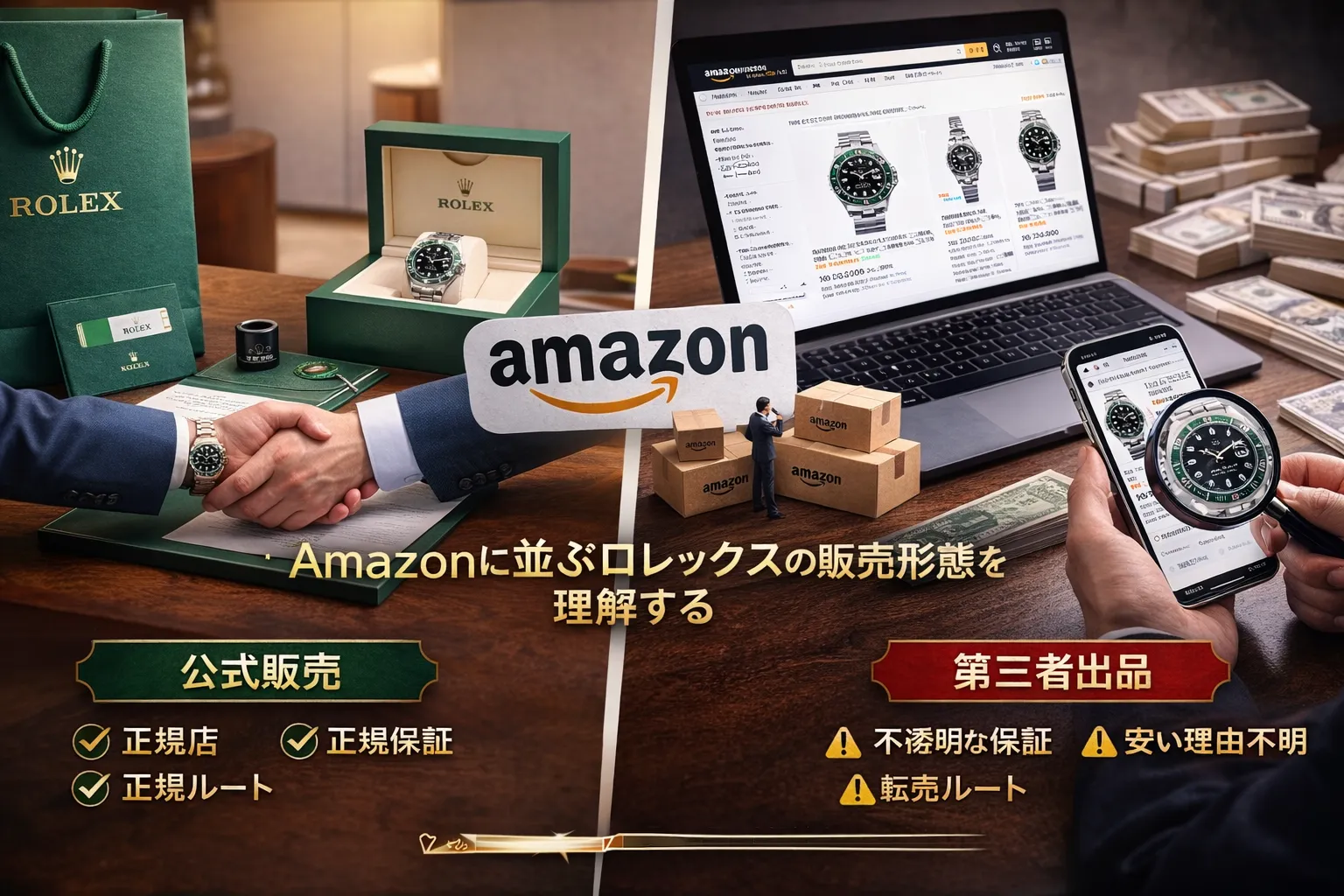 2. Amazonに並ぶロレックスの販売形態を理解する.webp