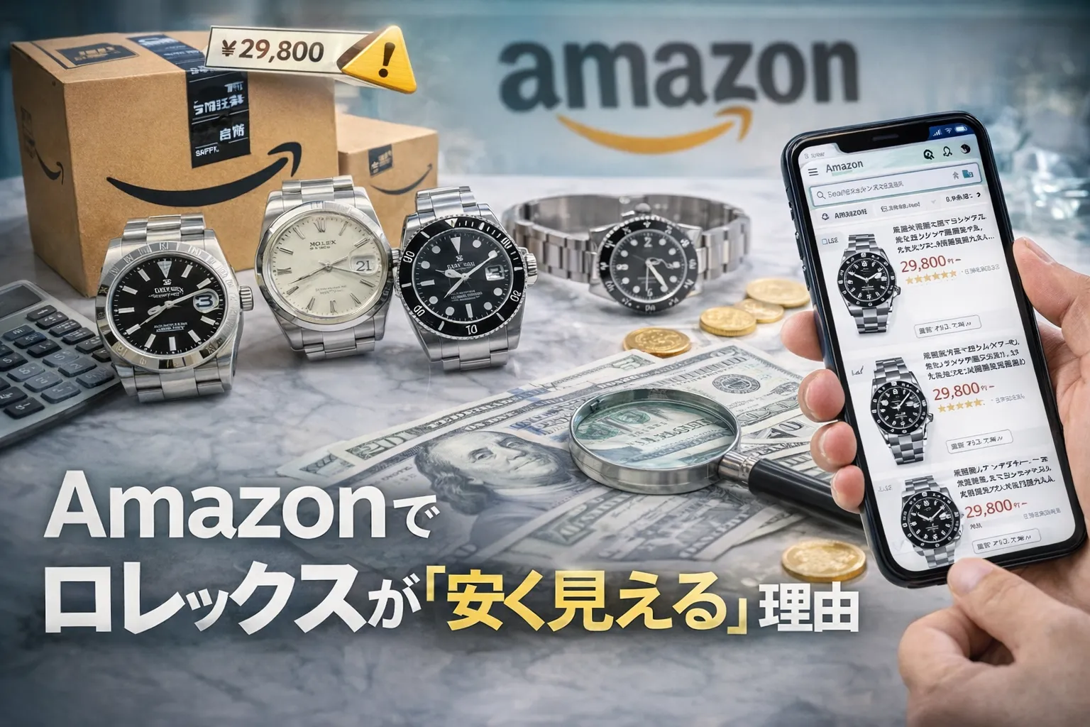 1. Amazonでロレックスが「安く見える」理由を整理する.webp