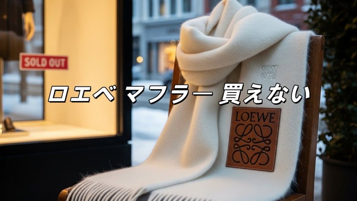 【2026年版】ロエベのマフラーが買えない！完売理由と在庫ありの穴場ショップ、毛抜けの真実まで徹底解説