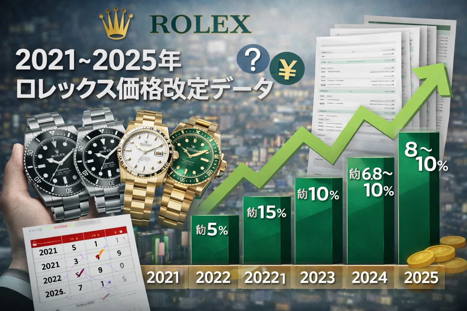 4. 2021〜2025年ロレックス価格改定データ完全整理.webp