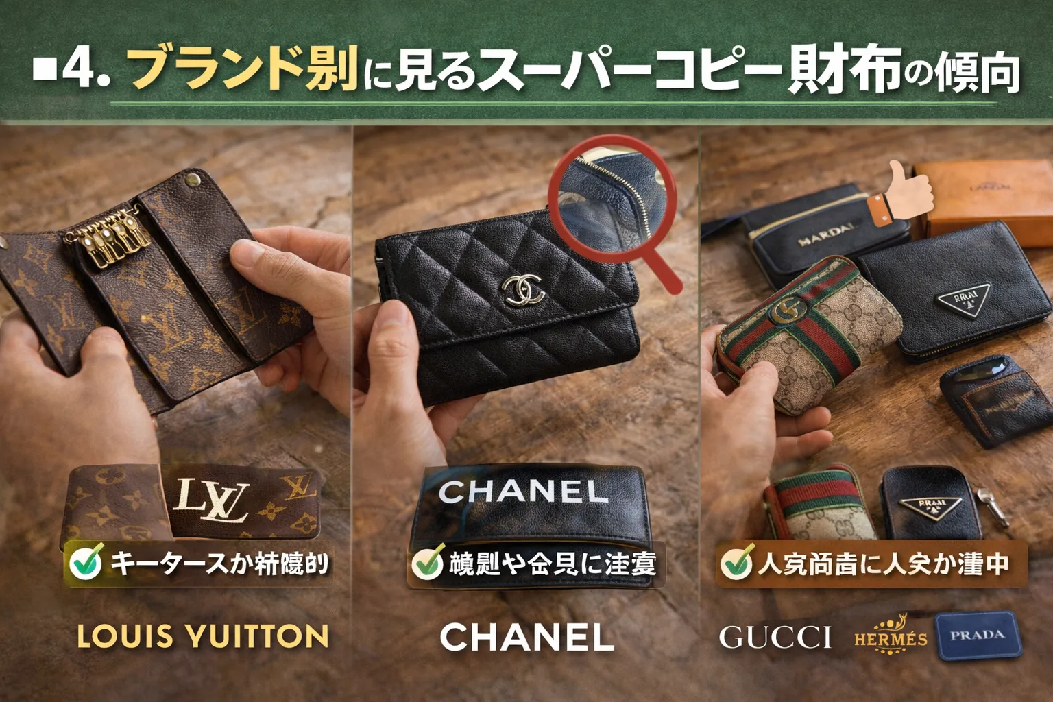 4. ブランド別に見るスーパーコピー財布の傾向.webp