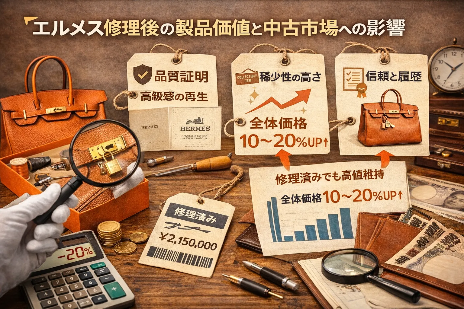 6. エルメス修理後の製品価値と中古市場への影響.webp