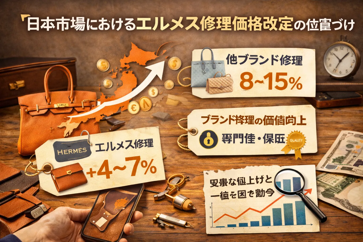 4. 日本市場におけるエルメス修理価格改定の位置づけ.webp