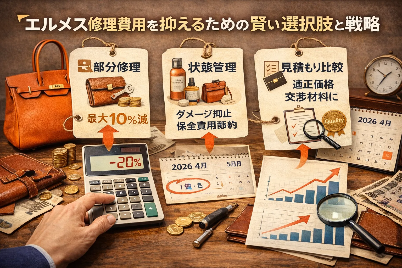 5. エルメス修理費用を抑えるための賢い選択肢と戦略.webp