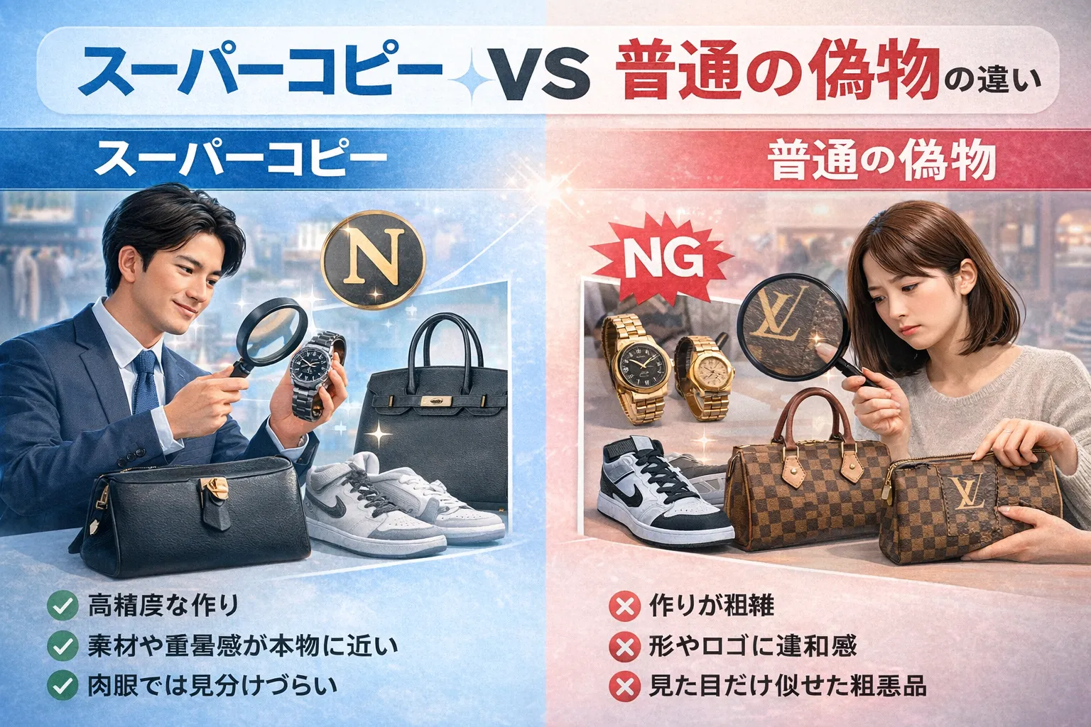 2. スーパーコピーと普通の偽物の違いを正しく理解する.webp