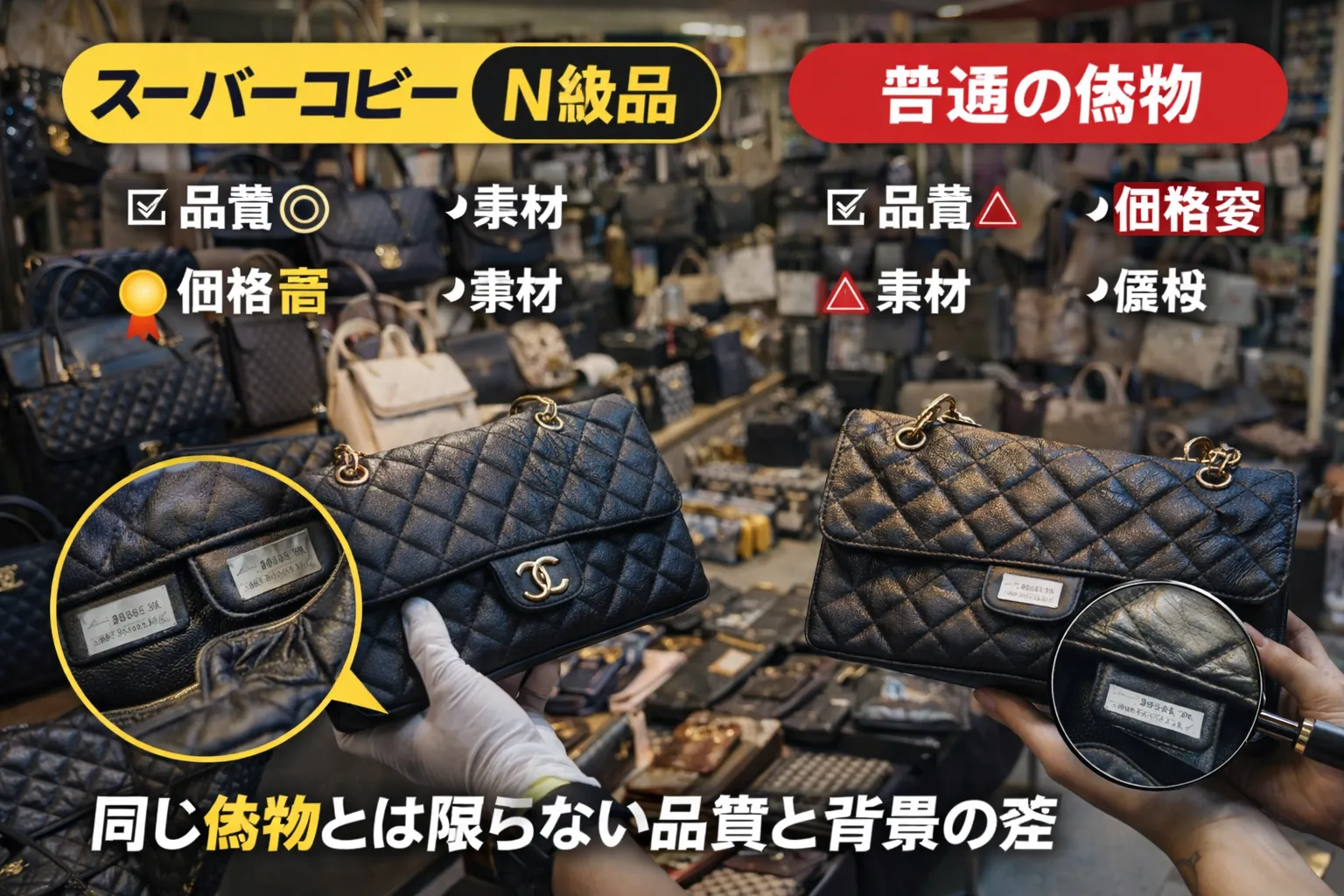 2. コピーブランドと一般的な偽物の違いを整理する.webp