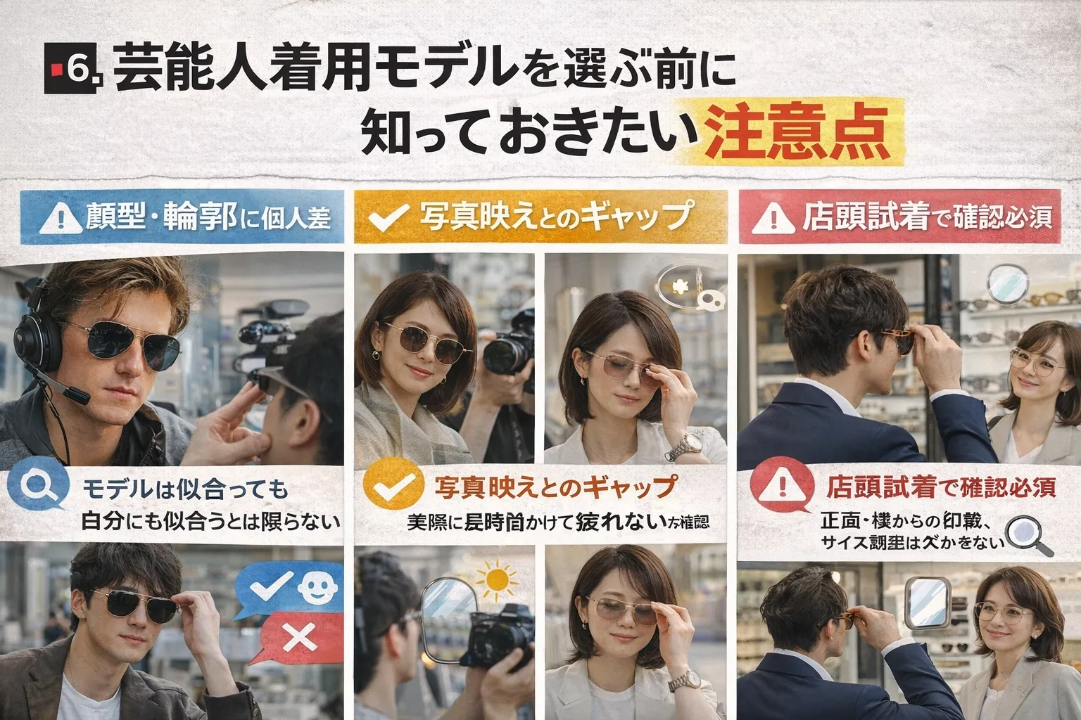 6. 芸能人着用モデルを選ぶ前に知っておきたい注意点.webp