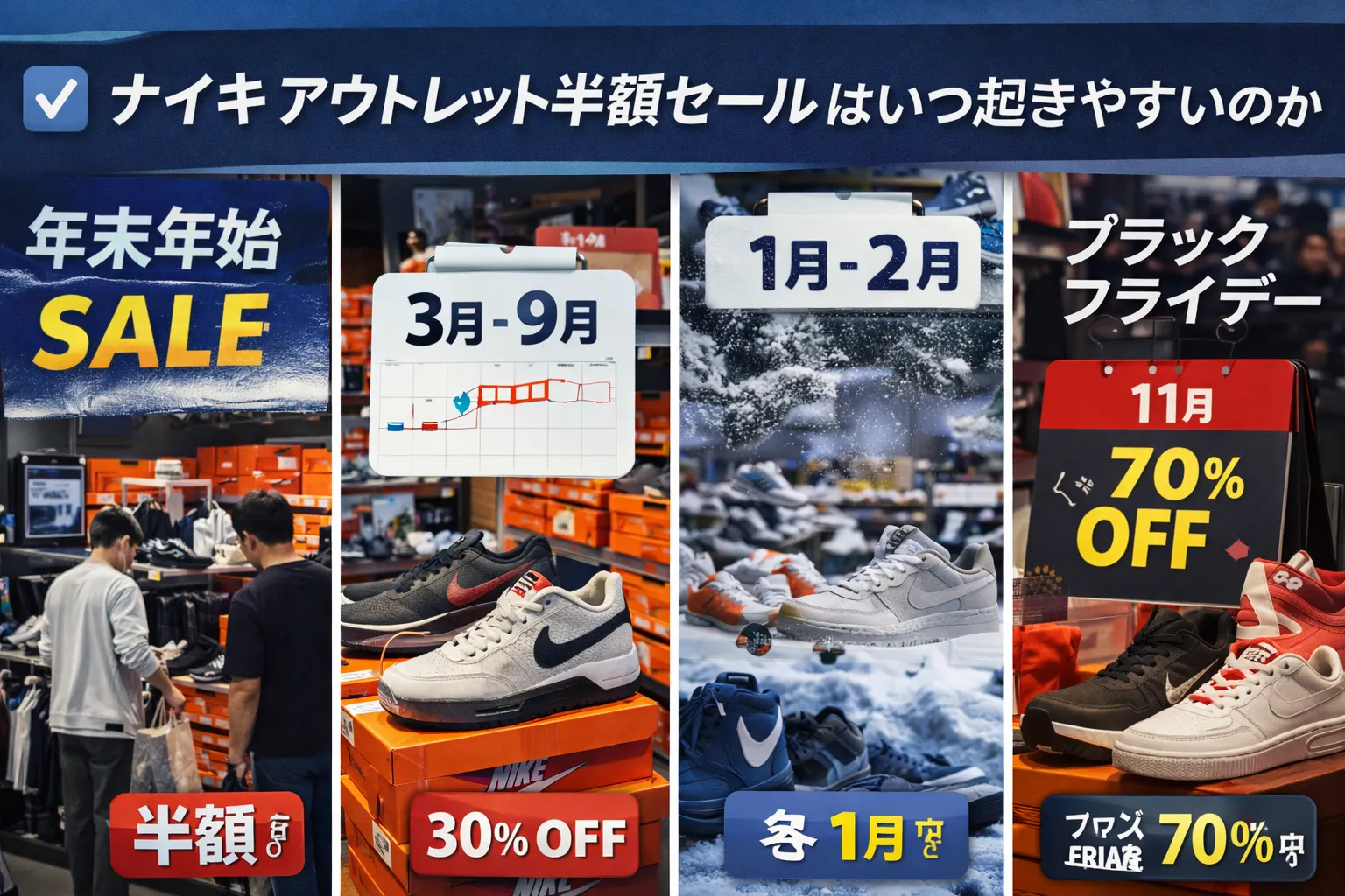 2. ナイキ アウトレット半額セールはいつ起きやすいのか.webp