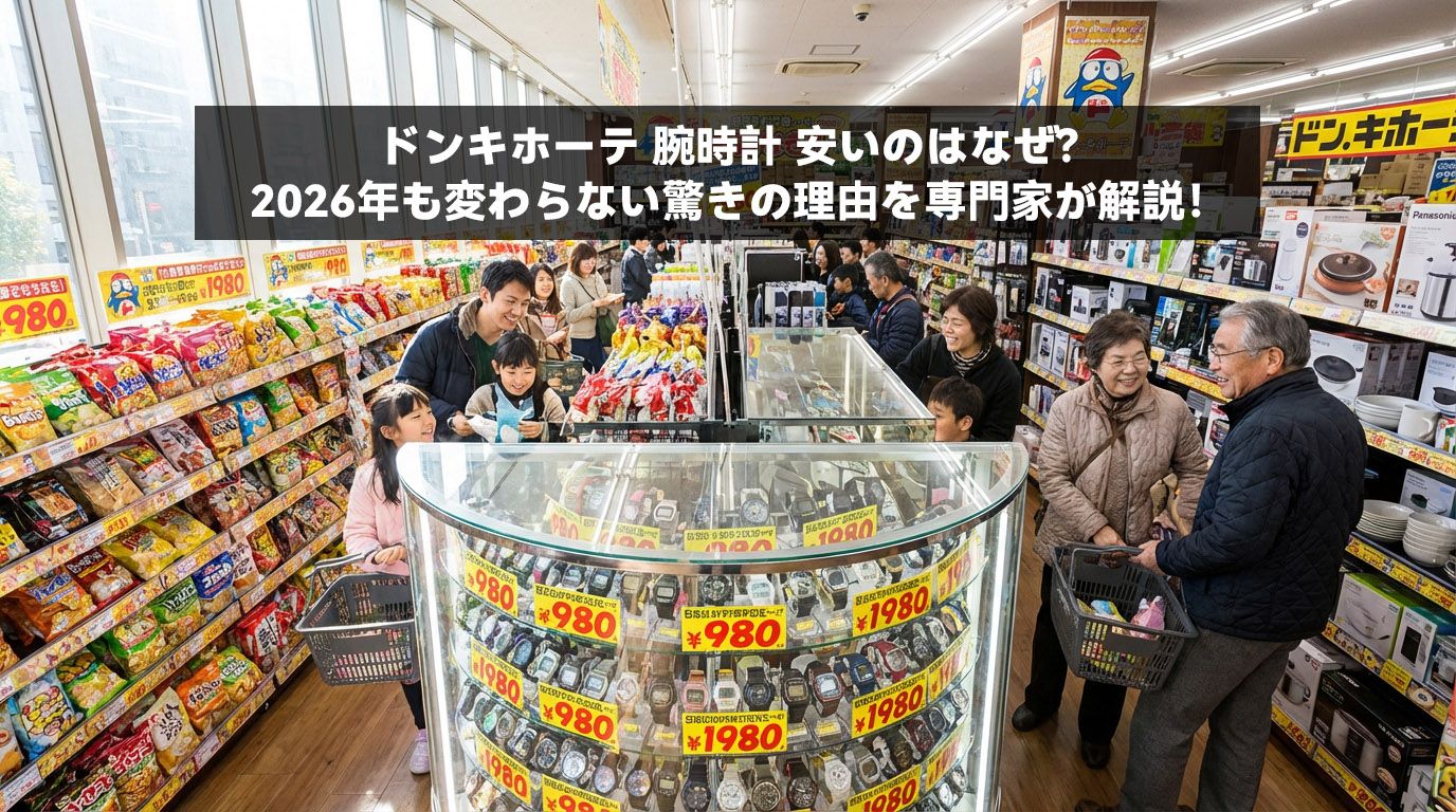 ドンキホーテ 腕時計 安いのはなぜ？2026年も変わらない驚きの理由を専門家が解説！