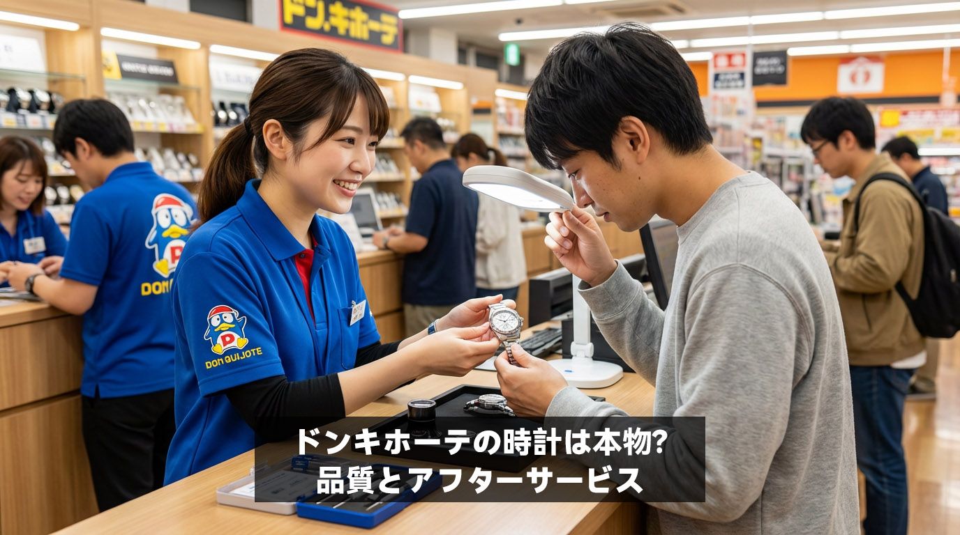 ドンキホーテの時計は本物？品質とアフターサービス