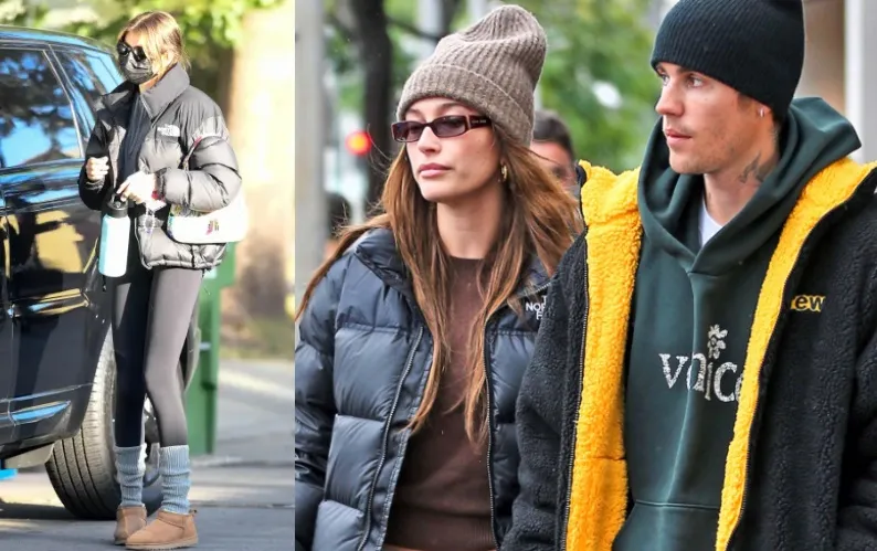 3-2. Hailey Bieber｜THE NORTH FACE（1996 Nuptse）.webp