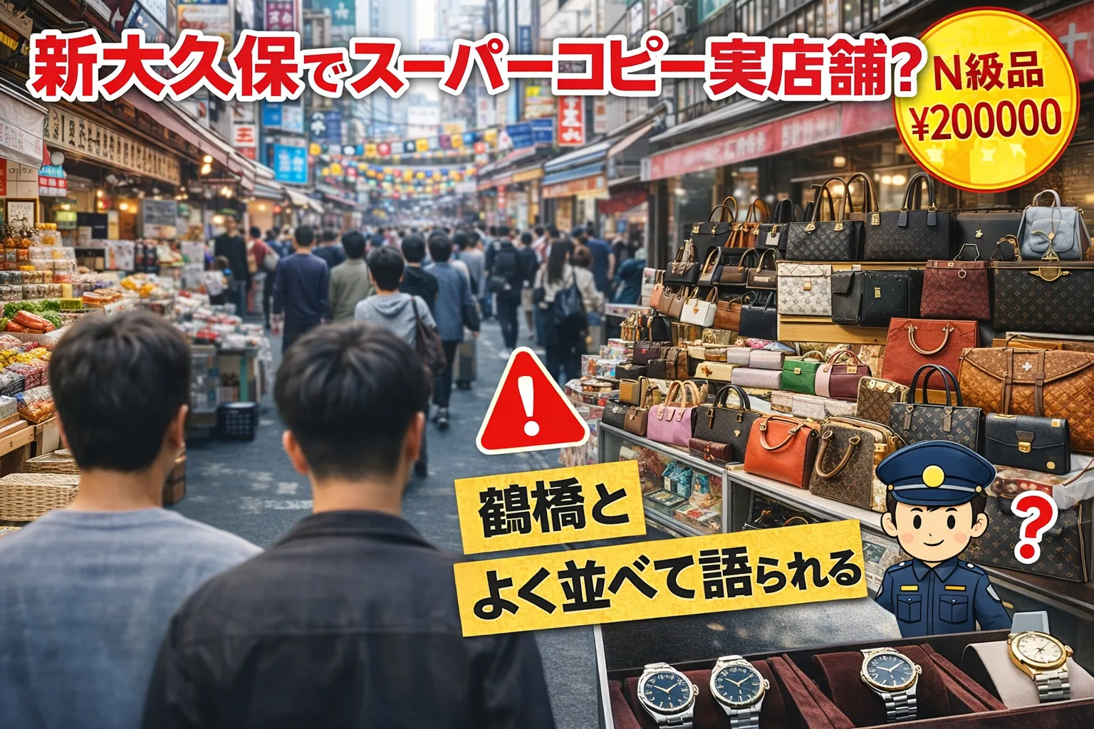 新大久保にスーパーコピー実店舗は存在するのか｜噂・現実・リスクを冷静に整理する