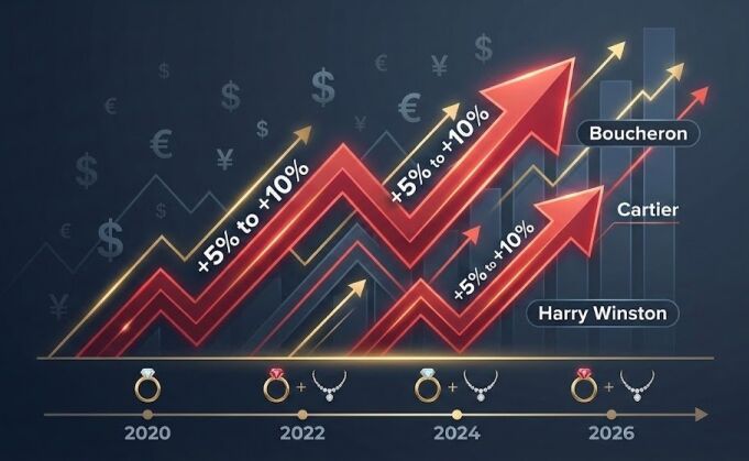 ブシュロン 値上げ 2026年2月4日 改定幅は約3〜20％ 最新｜2025年改定後の価格推移と高コスパ購入術