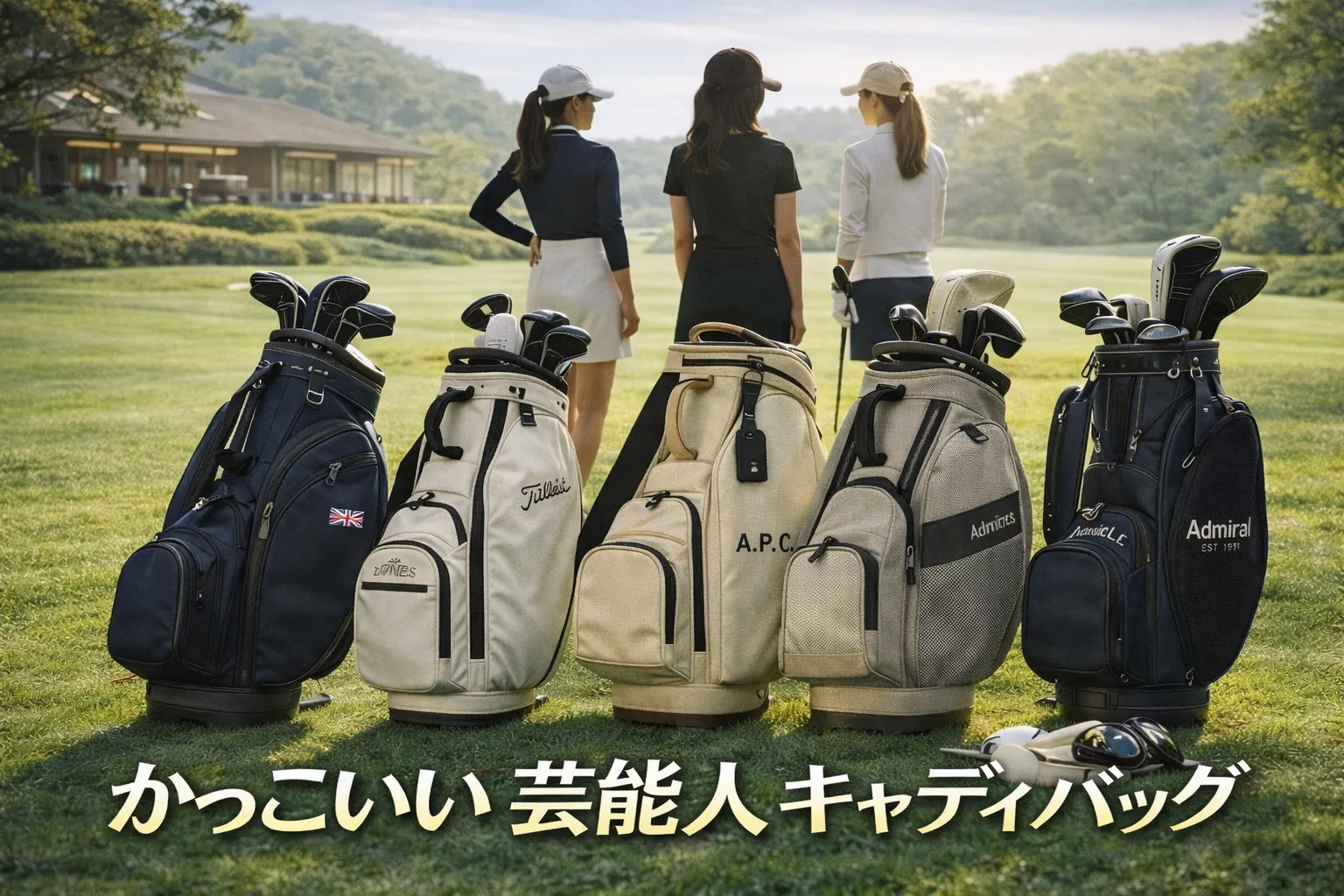 4. 女性芸能人8名｜「かわいい」より「かっこいい」キャディバッグ.webp