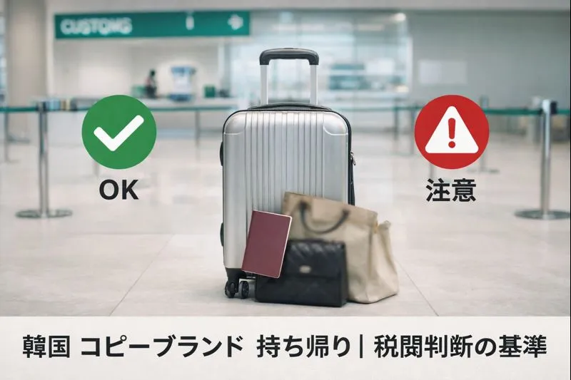 韓国 コピーブランド 持ち帰り は大丈夫？ 空港税関でのリスク・没収されるケースとされない条件、 日本入国時の法律判断と安全に行動するための基準を徹底解説