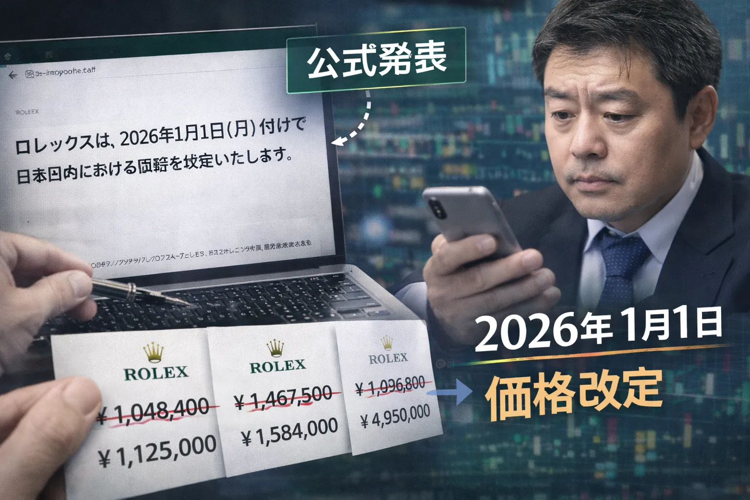 2. ロレックス値上げはいつ発表されたか｜2026年改定日と公式情報の読み解き方.webp