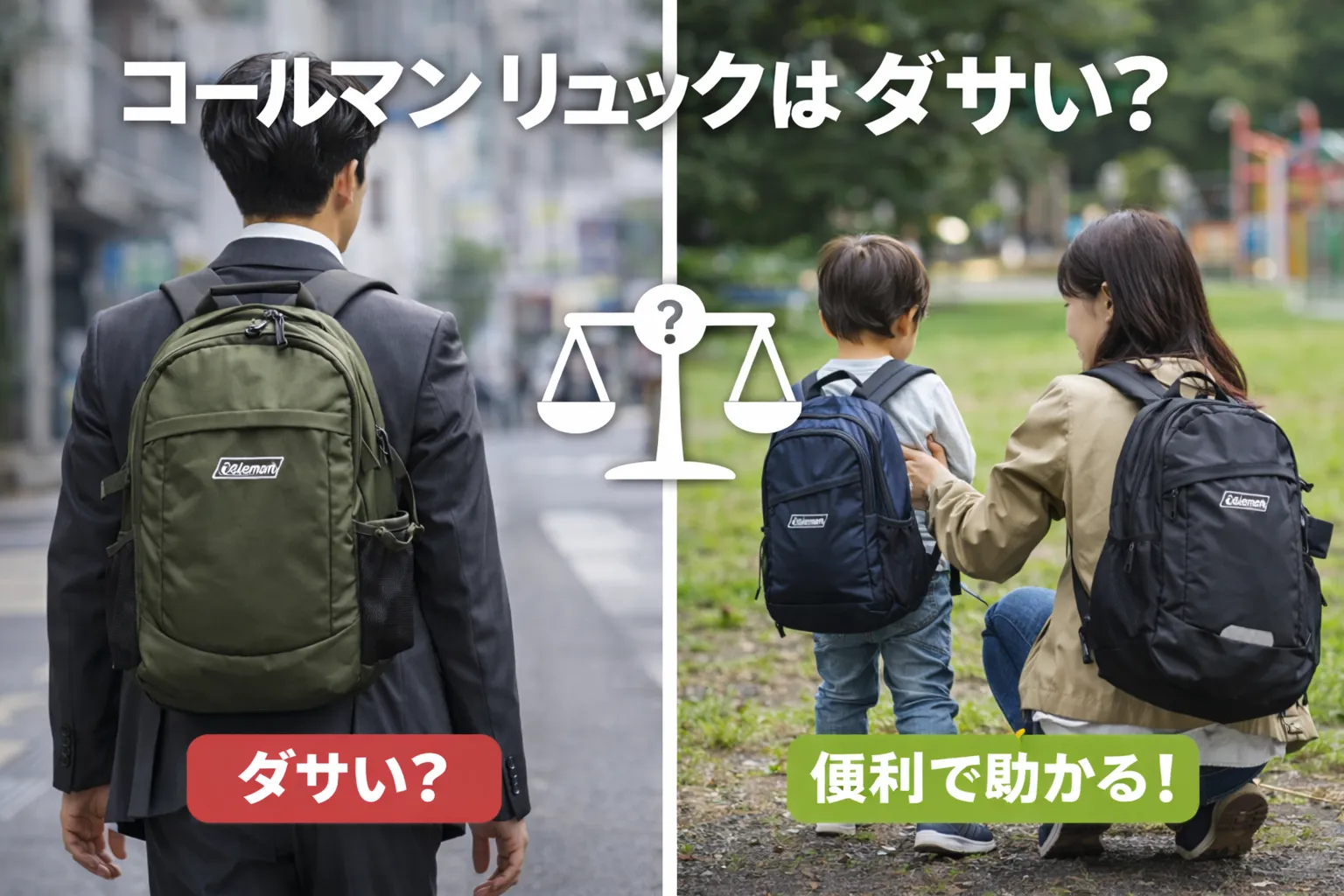 1. コールマンのリュックは本当にダサいのか？最初に知っておきたい結論.webp