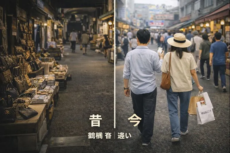 鶴橋 昔 今 違い｜なぜコピー商品は減ったのか.webp
