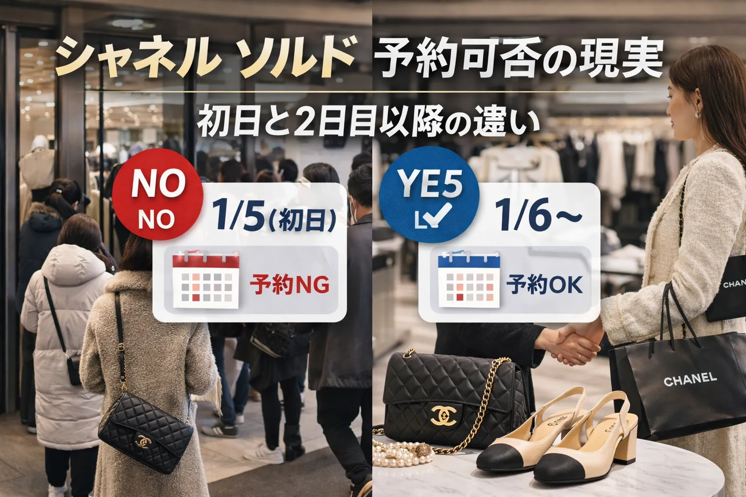 3. シャネル ソルド 予約可否の現実｜初日と2日目以降の違い.webp