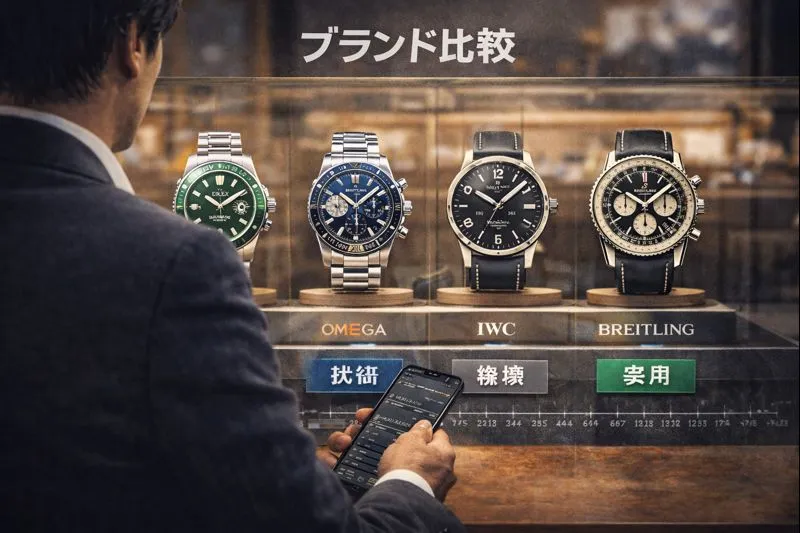 5. 他ブランド比較｜ロレックス・オメガ・IWCとの違い.webp