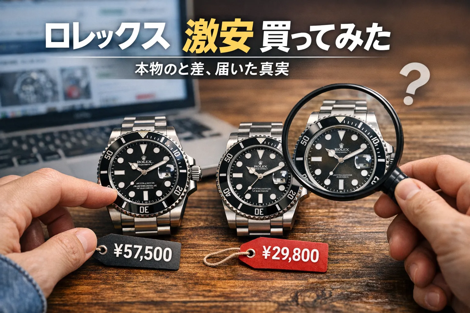 ロレックスを激安で買ってみた結果｜本物？偽物？届いた中身と後悔しない判断基準