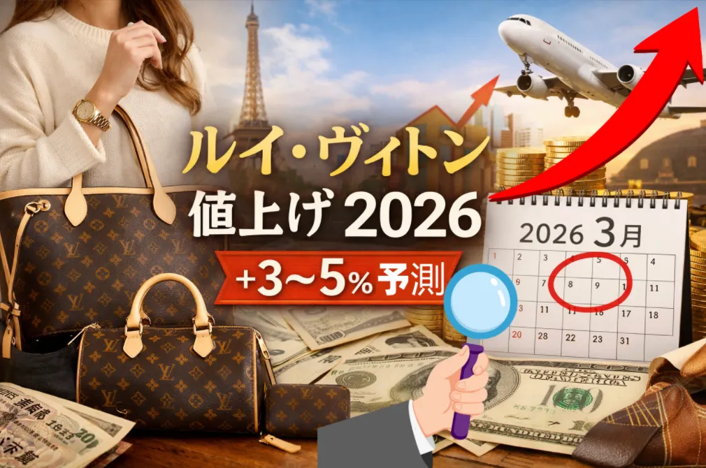 【予測公告】ルイ・ヴィトン 2026年3月1日頃に最大5％前後の値上げか｜次に動く時期と対象モデルを読む