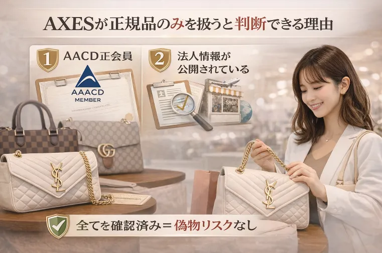 3. AXESが正規品のみを扱うと判断できる理由.webp