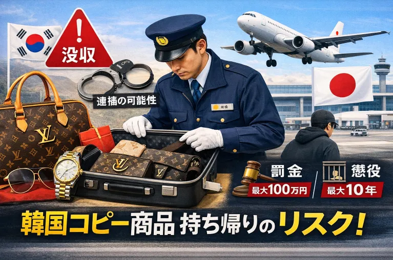 【2026年最新情報】韓国で買ったコピーブランドは日本に持ち帰れる？税関・没収・処分の現実をわかりやすく解説