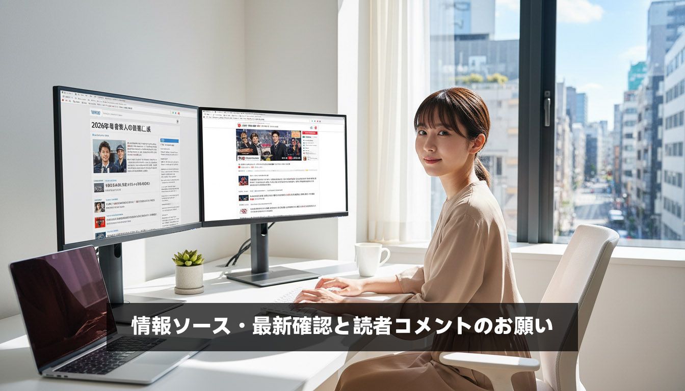情報ソース・最新確認と読者コメントのお願い