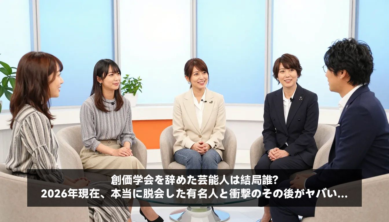 創価学会を辞めた芸能人は結局誰？2026年現在、本当に脱会した有名人と衝撃のその後がヤバい…