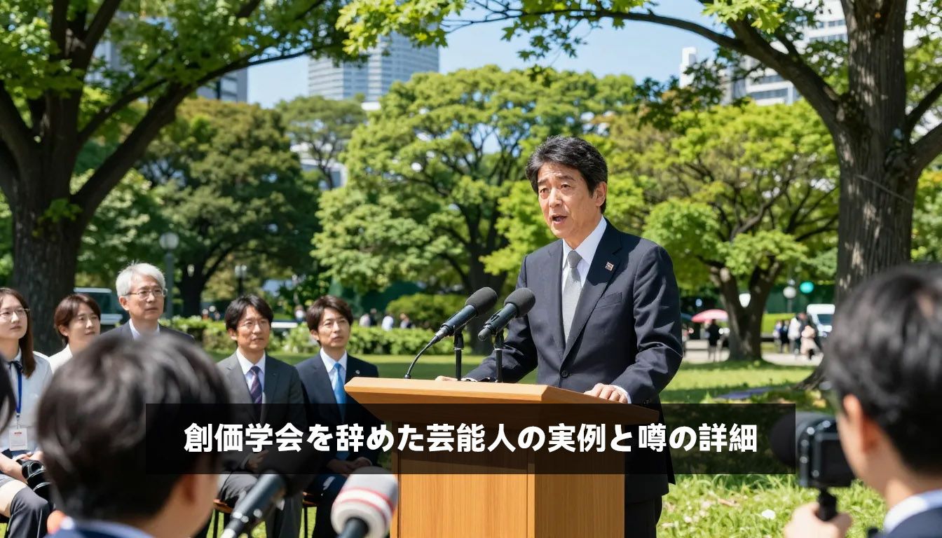 創価学会を辞めた芸能人の実例と噂の詳細