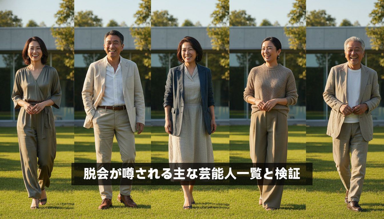 脱会が噂される主な芸能人一覧と検証