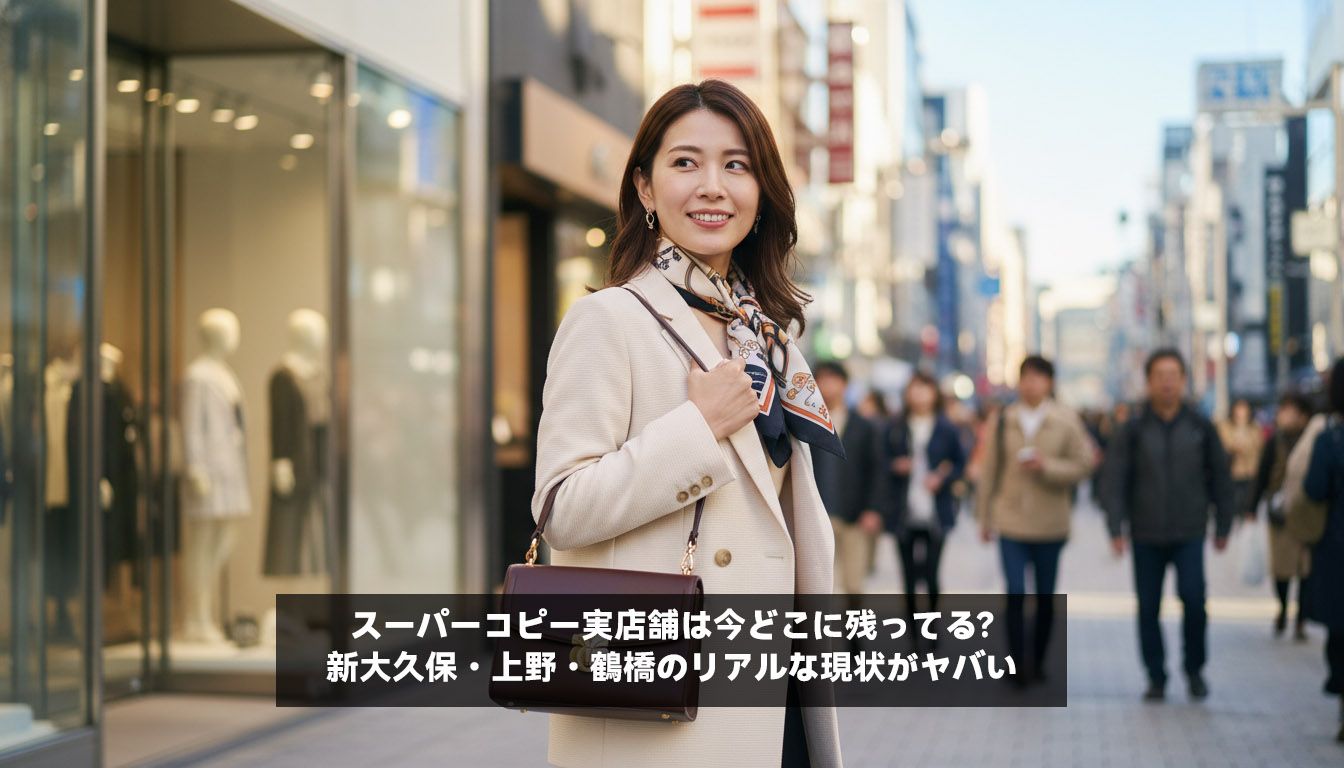 スーパーコピー実店舗は今どこに残ってる？新大久保・上野・鶴橋のリアルな現状がヤバい
