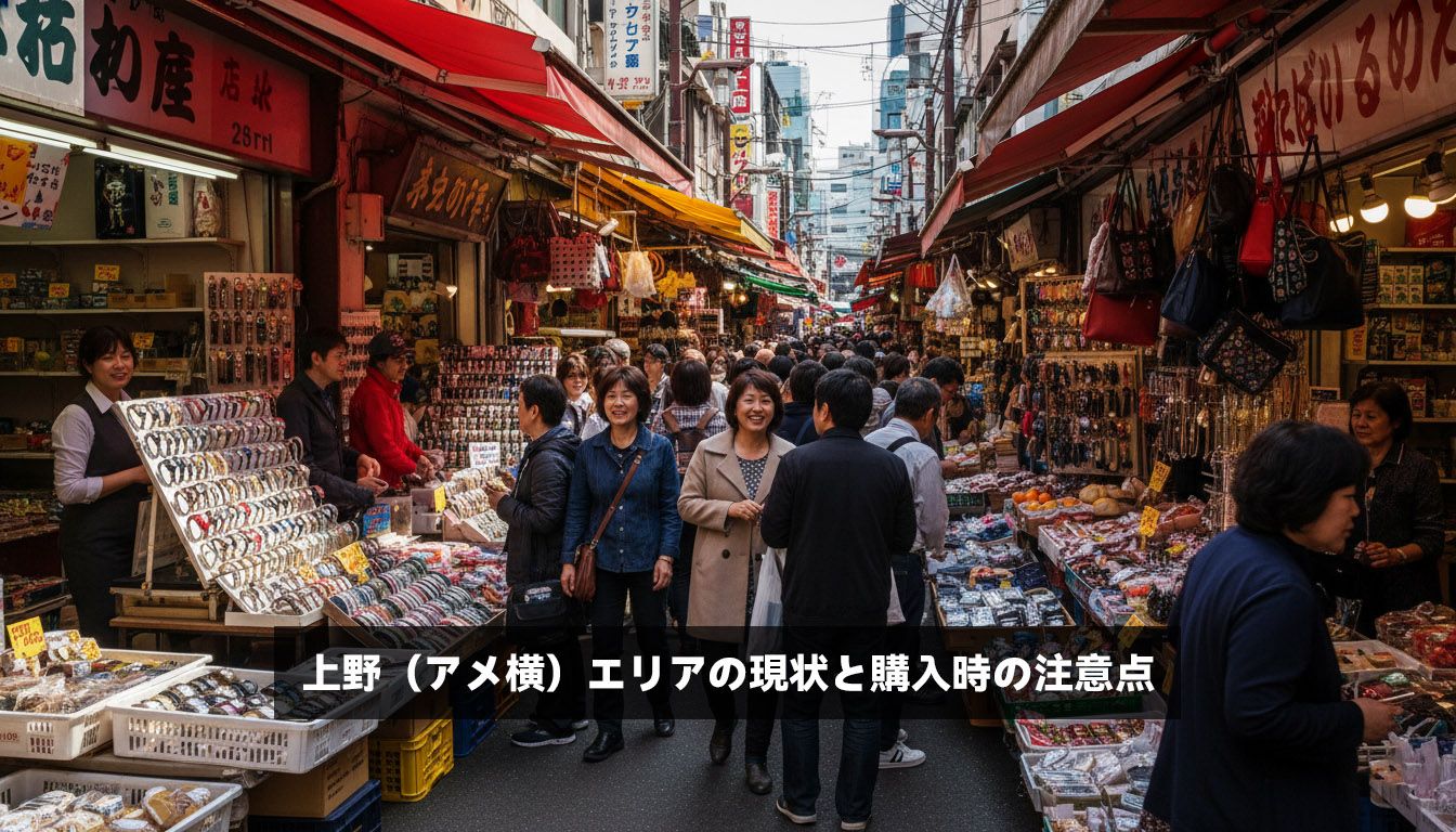 上野（アメ横）エリアの現状と購入時の注意点